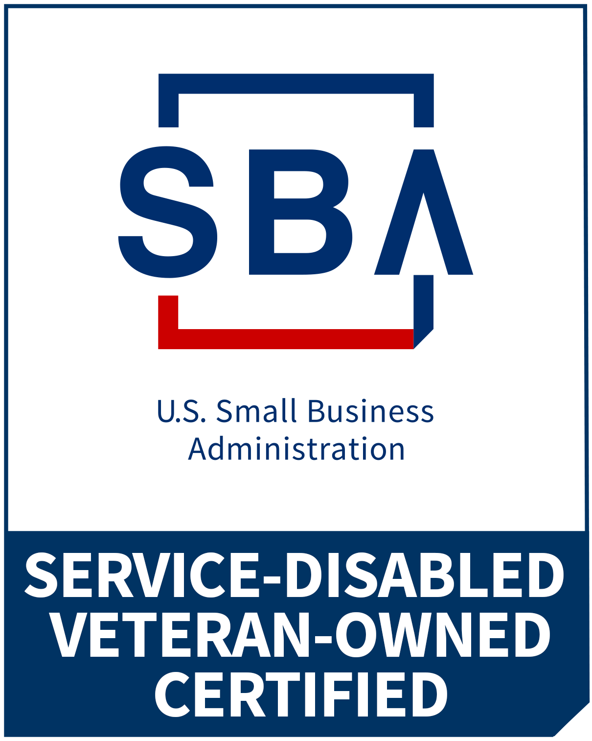 SBA Certified Service Disabled Veteran Owned Small Business (SDVOSB)